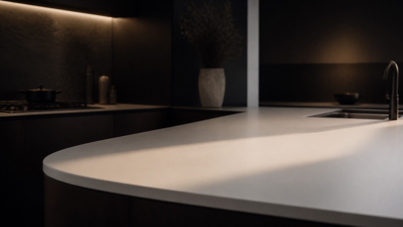 Acrylic + Solid Surface detail