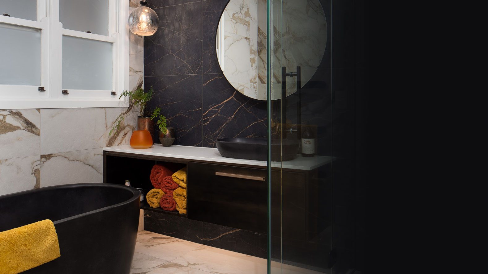 Marble bathroom