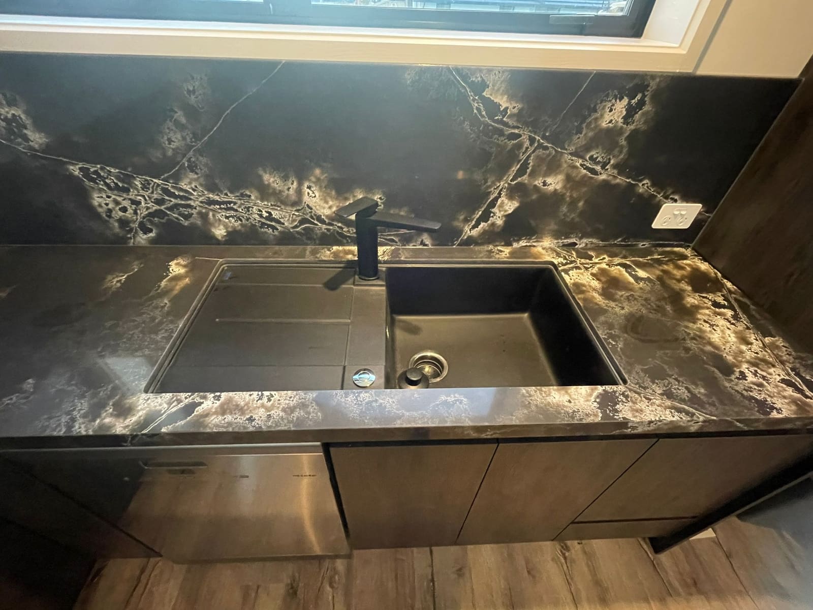Feature stone kitchen
