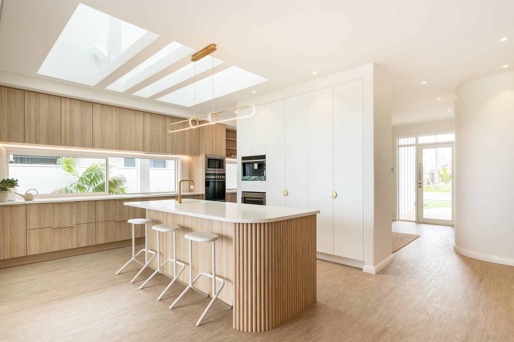 Timber &amp; stone kitchen