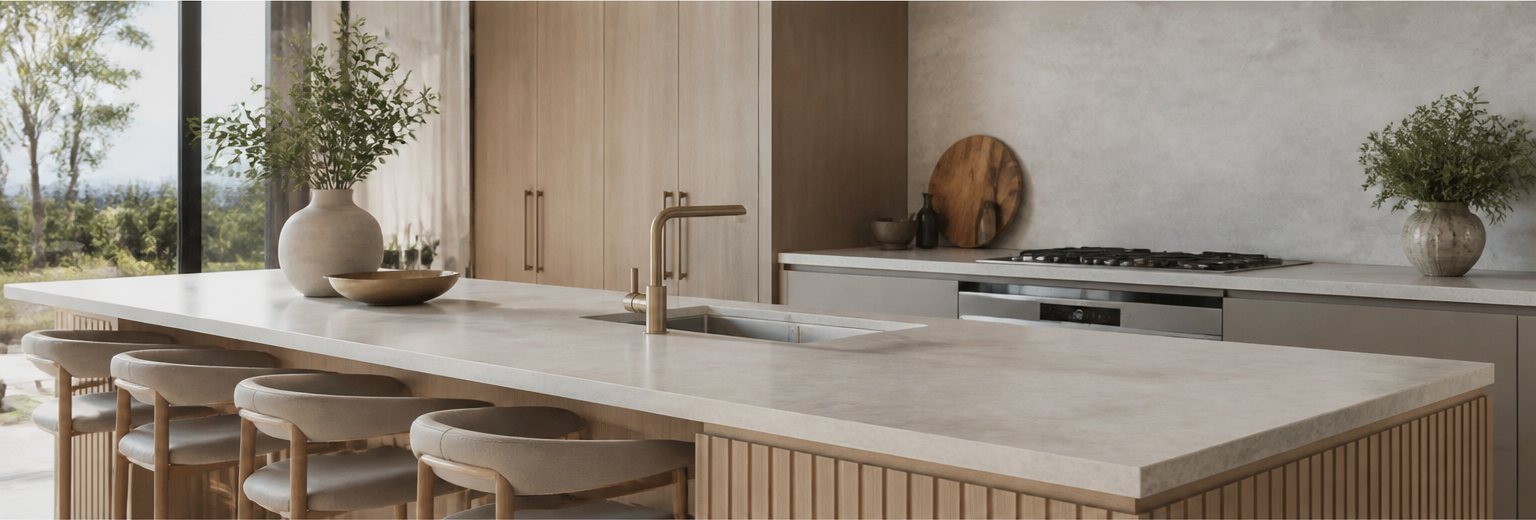 Engineered stone combines durability, co